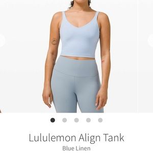 Lululemon Align Tank - Blue linen - size 4